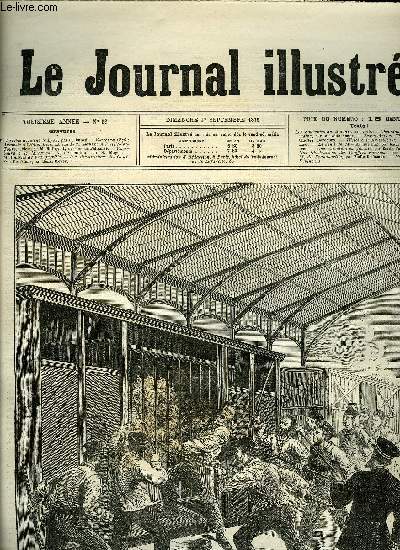 LE JOURNAL ILLUSTRE N 38 - Le terrible accident de Lyon par G. Dupr, Salon de 1876 : Autopsie a l'hotel Dieu, tableau de M. Gervex, A Plessis-lez-Tours, tableau de M. Hellqvist, dessns de Plissier, Cherbourg : le lancement de l'Annamite par H. Meyer