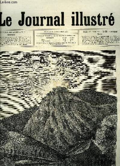 LE JOURNAL ILLUSTRE N 6 - L'explosion du fort de Larmont par G. Dupr, Le nouveau mode de chauffage dans les wagons par Claverie, Le tombeau d'Auber par G. Dupr, Dora, la nouvelle pice du Vaudeville par H. Meyer