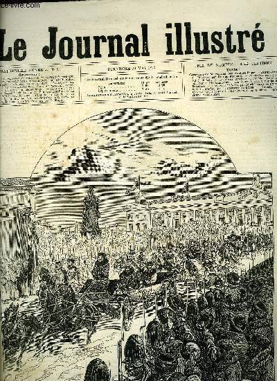 LE JOURNAL ILLUSTRE N 21 - La guerre : L'empereur de Russie et le czarewich revenant du quartier gnral a Saint-Ptersbourg par Ferdinandus, La guerre : l'arme russe en Asie : Transport des bagages et de l'infanterie russe a dos de chameau, escorts