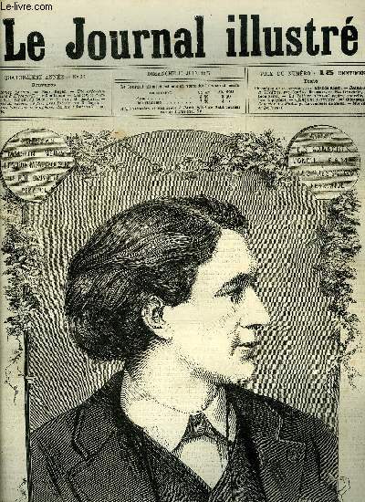 LE JOURNAL ILLUSTRE N 25 - M. Victorien Sardou par Henri Meyer, Une excution militaire a Kischeneff par Kauffmann, Une corve d'eau (1870-1871) tableau du Salon par l'auteur M. Couturier, Accident de chemin de fer prs Pileste par G. Dupr
