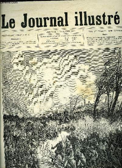 LE JOURNAL ILLUSTRE N 36 - Chronique de la semaine par Aristide Roger, Beaux-Arts et thatres par Charles Darcours, Nos gravures par Lon Kerst, La vengeance de Clestine par B. Launay, Le grand Claude par Auguste Deslinires