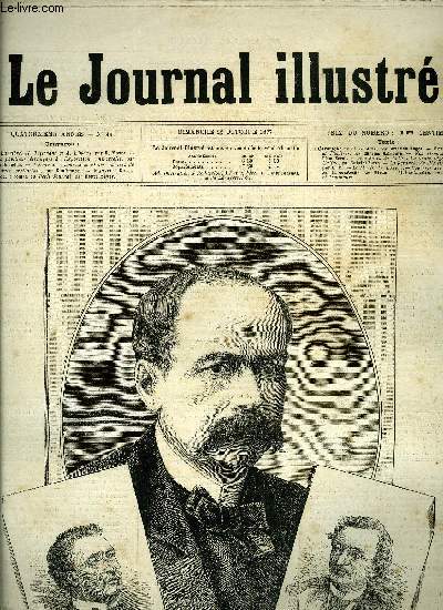 LE JOURNAL ILLUSTRE N 44 - Souvenirs de jadis : la vraie lgende de Calino par Gabriel Ferry, La revanche de Plaisir par A.M, Le muse du Louvre, Gravures : Th. Barrire, H. Tisserant et A. Elwart par H. Meyer, Les pavillons trangers a l'exposition