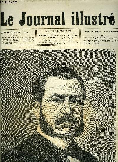 LE JOURNAL ILLUSTRE N 49 - M. Lon Renault par Henri Meyer, La chambre des dputs par Claverie, Hernani par Kauffmann, La guerre en Orient par Kauffmann, Une famille de Samoydes, Quitte pour la mer par Auguste Deslinires, Le muse du louvre