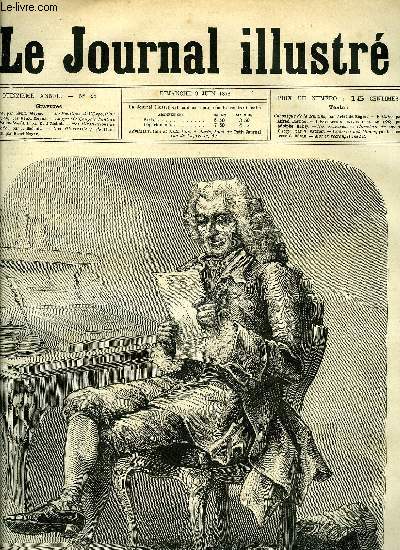 LE JOURNAL ILLUSTRE N 24 - Gravures : Voltaire par Henri Meyer, Le pavillon et l'exposition du Japon par Henri Meyer, La grande coupole d'entre au Champ-de-Mars par Karl Fichot, L'omelette du sire de Lacey par V. Vathier