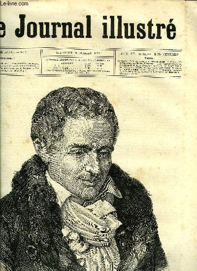 LE JOURNAL ILLUSTRE N 30 - J. Rousseau par Henri Meyer, Ermenonville par Valnay, Premire entrevue de Louis XIV et de Mlle de La Vallire par Morlon, Le pavillon des forts par J. Desprs, Jean-Jacques Rousseau par Alfred Barbou