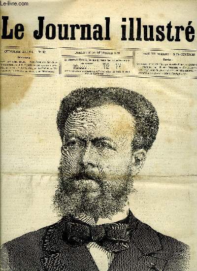 LE JOURNAL ILLUSTRE N 52 - M. Turquet par Henri Meyer, Exposition des lots de la Loterie nationale par Jules Desprs, Les travaux de prolongation de la rue des Pyramides par Karl Fichot, Ls vingt sous du pre Antoine par Lon Angevin