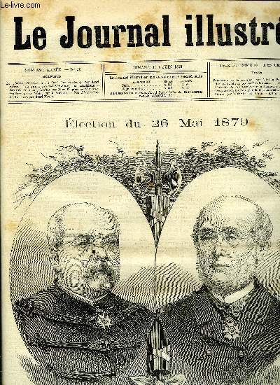 LE JOURNAL ILLUSTRE N 23 - Le gnra Gresley et l'amiral Jaurguiberry par Henri Meyer, La nuit a Saint-Ptersbourg par Kauffmann, Incendie de deux pniches par Jules Desprs, Les derniers Poulpiquets par Emile Taboureux