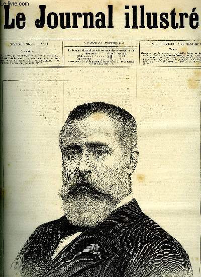 LE JOURNAL ILLUSTRE N 30 - M. Vaucorbeil par Henri Meyer, La fte du Palais Bourbon par Jules Desprs, Le neveu du Cur par Henri Meyer, Le Pont des Invalides par Karl Fichot, La rception de M. Gambetta par Adolphe Kubly
