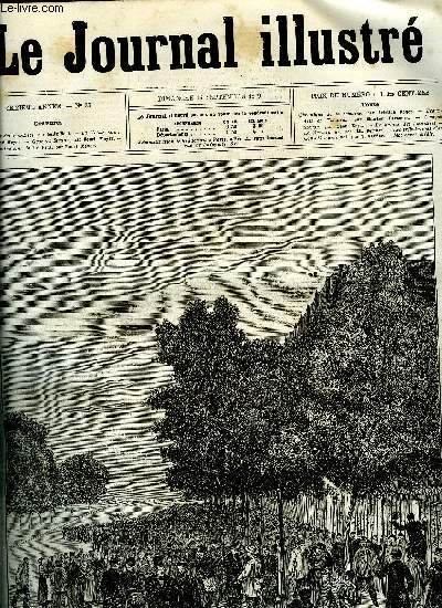 LE JOURNAL ILLUSTRE N 37 - Retour des amnistis par Flix Noel, La Vnus noire par Henri Meyer, Georges Stenne par Henri Meyer, Le numro un par Elie Berthet, Les tribulations d'un Conseil municipal par V. Vattier
