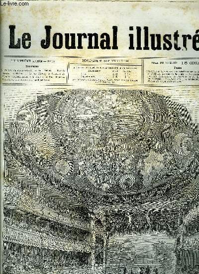 LE JOURNAL ILLUSTRE N 38 - Le thatre du Palais Royal par Karl Fichot, Vue de Tahiti par Nielsen, La rue Harvey et l'avenue de l'Opra par Henri Meyer, Me Nicolet par Henri Meyer, La nouvelle incarnation de Philmon et de Baucis (fin) par V. Vattier