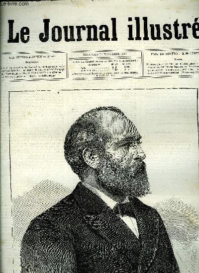 LE JOURNAL ILLUSTRE N 48 - Le nouveau prsident des Etats Unis par Henri Meyer, La tour du Vert-Bois par Hubert Clerget, Michel Strogoff par Henri Meyer, Monument de Bruxelles par Nielsen, Le garde barrire par E. d'Au