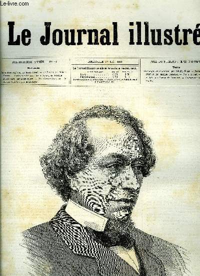 LE JOURNAL ILLUSTRE N 18 - Lord Beaconsfield par Henri Meyer, Le bardo par Hubert Clerget, Excution des assassins du Czar par Nielsen, M. Roustan par Henri Meyer, Doutes et joies par Louise de Lasserre
