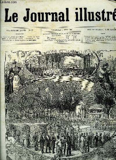 LE JOURNAL ILLUSTRE N 25 - La foire aux plaisirs par Nielsen, Patrie ! par Henri Meyer, L'exposition canine par G. Boutet, La prise de voile par Louise de Lasserre