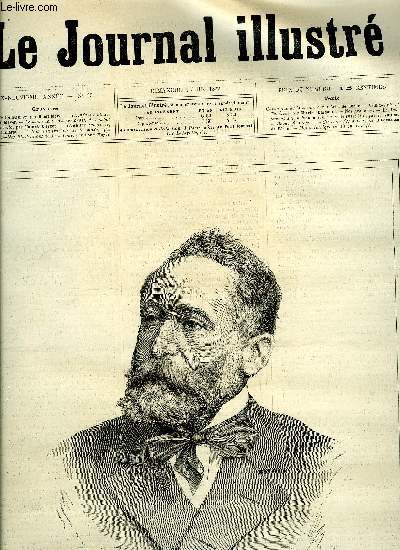 LE JOURNAL ILLUSTRE N 23 - M. Puvis de Chavannes par Henri Meyer, L'enfant malade par Henri Meyer, Le monument commmoratif du combt de Montebello par Hubert Clerget, L'iguane tubercule par E. Juillerat, Le testament d'Ivan Ivanowitch par V. Vattier