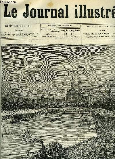 LE JOURNAL ILLUSTRE N 38 - Arsens Blondin traversant la Seine par G. Guiaud, La catastrophe de Fribourg par Henri Meyer, Vue de Tamatave par G. Guiaud, Le crime cach (suite) par Marie Jeanne