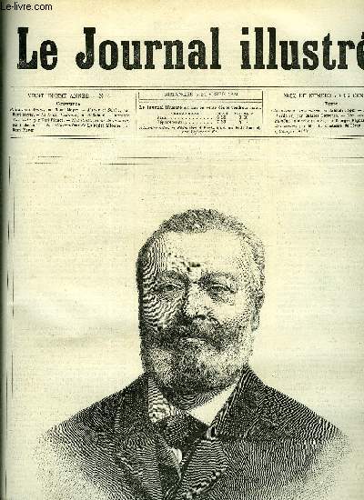 LE JOURNAL ILLUSTRE N 5 - M. Edmond About par Henri Meyer, Manon et Smilis par Henri Meyer, Le lyce Lakanal par G. Guiaud, Incendie d'un train par Karl Fichot, Une aumone (suite) par Georges Rgnal