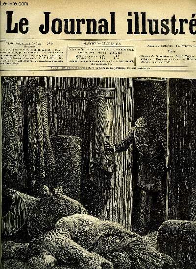 LE JOURNAL ILLUSTRE N 5 - Le crime de la rue de Rome par Henri Meyer, L'exposition de 1889 par Karl Fichot, La Sorbonne par G. Guiaud, La neige dans les gouts par Karl Fichot, Embarquement des zouaves par G. Julien