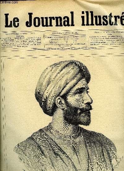 LE JOURNAL ILLUSTRE N 8 - M. Olivier Pain par Henri Meyer, La place de l'Opra par Henri Meyer, Excution a Tunis par G. Julien, Les franais au Tonkin par Henri Meyer, M. du Sommerard le gnral Carteret-Trcourt par Henri Meyer, Un dbut