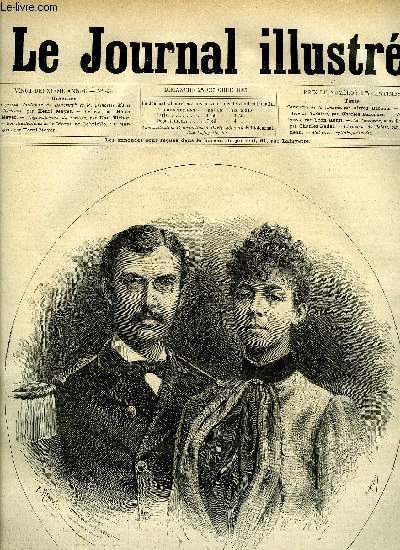LE JOURNAL ILLUSTRE N 43 - Le prince Valdemar de Danemark et la princesse Marie d'Orlans par Henri Meyer, Le vin par Henri Meyer, Dpouillement du scrutin par Karl Fichot, La Tanaisine (suite) par Charles Radel