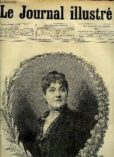 LE JOURNAL ILLUSTRE N 50 - Mme Fids-Devris par Henri Meyer, Quatrime srie des portraits des dputs par Henri Meyer, Le palais du prince Alexandre a Sophia, Vue de Tirnova par Karl Fichot, Types et costumes de Serbie et de Bulgarie par G. Julien