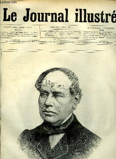 LE JOURNAL ILLUSTRE N 14 - M. le docteur Verneuil par Henri Meyer, Le Snat (1re srie) par Henri Meyer, Mme la comtesse de Chambord par Henri Meyer, Comment on devient ivrogne par Georges Rgnal