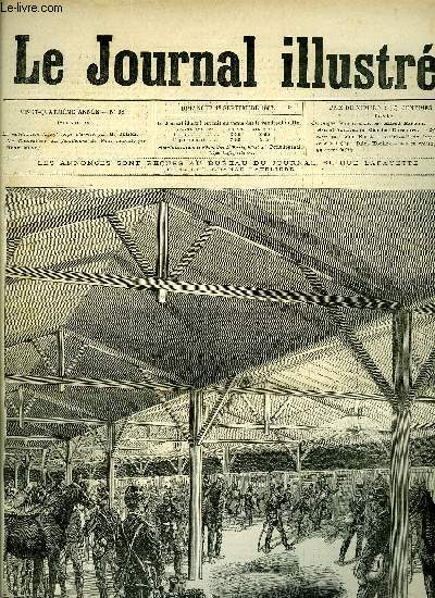 LE JOURNAL ILLUSTRE N 38 - Chronique de la semaine par Alfred Barbou, Nos gravures par Lon Kerst, La fiance du trapze (suite) par Jules Hoche