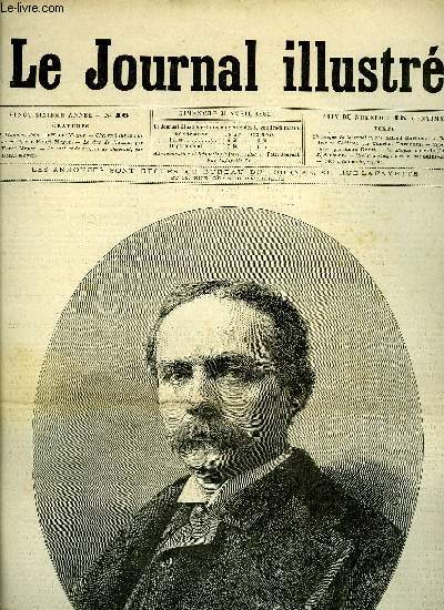 LE JOURNAL ILLUSTRE N 16 - M. Whitelaw-Reid par Henri Meyer, Chevreul sur son lit de mort par Henri Meyer, Le duc de nassau par Henri Meyer, Le cabinet de travail de Chevreul par Henri Meyer, La blouse (fin) par J. Alesson, L'clat d'obus par Saint-Eman