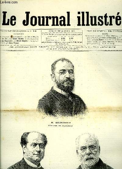 LE JOURNAL ILLUSTRE N 11 - MM. Bourgeois, Mazeau et Humbert par Henri Meyer, En grve par Henri Meyer, Le pont sur le Forth par Karl Fichot, Le sorcier de Saint-Cricq (suite) par Jean Rameau