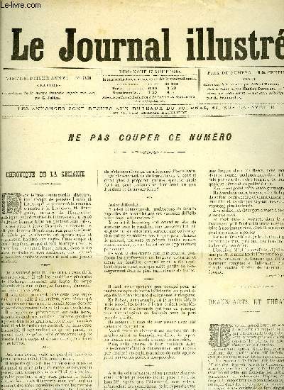 LE JOURNAL ILLUSTRE N 33 - Les costumes de la marine franaise depuis cent ans par G. Julien, Nos gravures par Lon Kerst