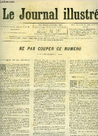 LE JOURNAL ILLUSTRE N 3 - Le peintre Raffet et ses oeuvres principales, Faits l'un pour l'autre (suite) par Auguste Deslinires, Le premier journaliste, Les chiffoniers de Paris