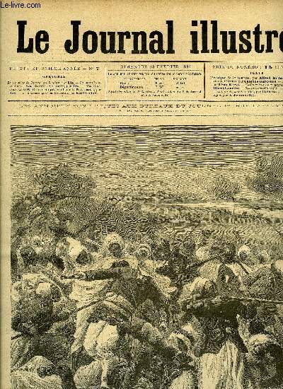 LE JOURNAL ILLUSTRE N 7 - La surprise de Douga au Soudan par Lix, La manifestation des Sans travail a Londres par Lix, Le nouveau pont de Bonneuil par Karl Fichot, L'affaire Dutillard (suite) par Albert Laurent, Les hommes chiens (fin), Tombouctou