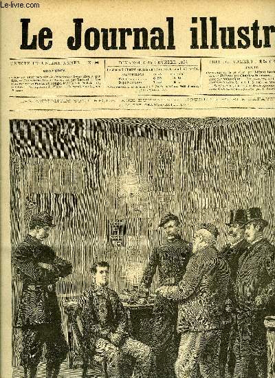 LE JOURNAL ILLUSTRE N 8 - Le premier interrogatoire de l'anarchie Emile Henry par Lix, L'explosion du caf Terminus par Tofani, Le capitaine L. Nigole, Le gardien de la paix Poisson, L'affaire Dutillard (suite) par Albert Laurent, Tombouctou (fin)