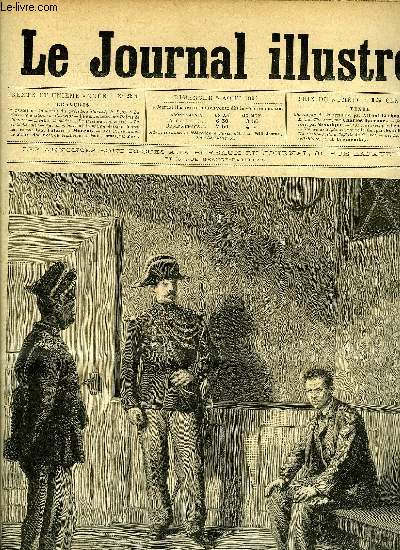 LE JOURNAL ILLUSTRE N 31 - Le procs de l'assassin du prsident Carnot a Lyon : la chambre d'attente de Caserio, Vue extrieure du Palais de Justice - L'entre drobe - La salle du jugement - La salle du vote - Vue extrieure de la prison, dessins