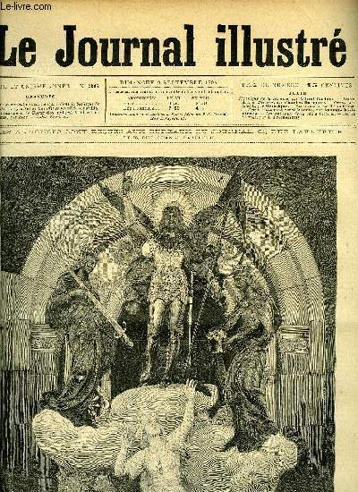 LE JOURNAL ILLUSTRE N 36 - Le nouveau monument de Jeanne d'Arc dans la basilique Domrmy, Le gnral de Galliffet et ses officiers par Lix, Trs recommand (suite) par Auguste Deslinires, Les animaux de la reine Victoria