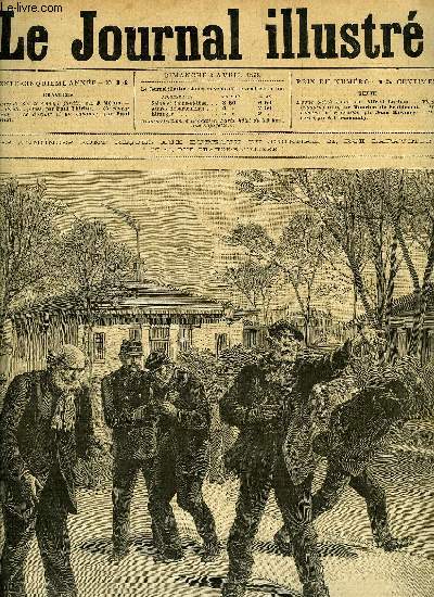 LE JOURNAL ILLUSTRE N 14 - L'hospice de Sainte-Anne le jardin par J. Mjan, La salle des agites par Paul Thiriat, Un convalescent, Le dortoir et un cabanon par Paul Thiriat, Vieux bouquins (fin) par Maurice de Froidmont, Ma cousine de Pentecote par Jean