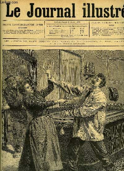 LE JOURNAL ILLUSTRE N 22 - Une cabaretire meurtrire par Tofani, Tentative de dbarquement des troupes amricaines a Cuba par Paul Thiriat, M. Privier et Bertrand, Ma cousine de Pentecote (suite) par Jean Barancy, Machine a voter