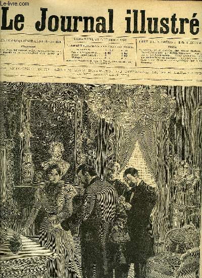 LE JOURNAL ILLUSTRE N 43 - La vente Zola par Tofani, La grve des terrassiers par Damblans, L'assassinat d'un prtre par Carrey, Coeur changeant (suite) par Julien Berr de Turique, La guerre des deux sexes a son dbut