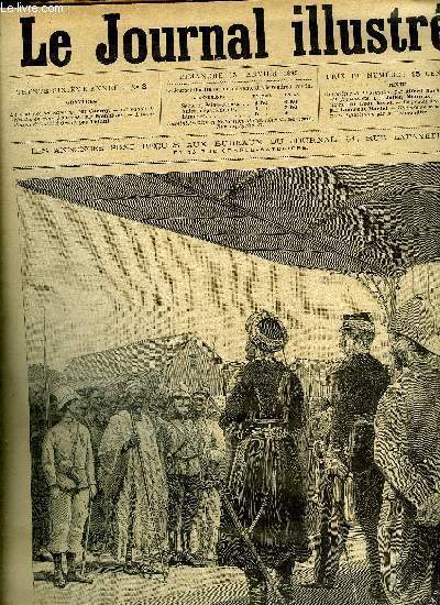 LE JOURNAL ILLUSTRE N 3 - La sentence de Samory par Carrey, La bande de Neuilly en cour d'assises par Damblans, L'inondation du quai d'Orsay par Tofani, Le prince devenu berger par Tancrde Martel, Histoire de serpents