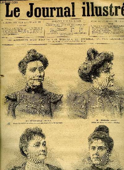 LE JOURNAL ILLUSTRE N 11 - Les reines de la Mi-Carme, La Mi-Carme sur les grands boulevards par Tofani, Le lendemain de la Mi-Carme par Henri Meyer, La visite de Mme Flix Faure et de ses filles au tombeau du Prsident par Damblans, La fontaine