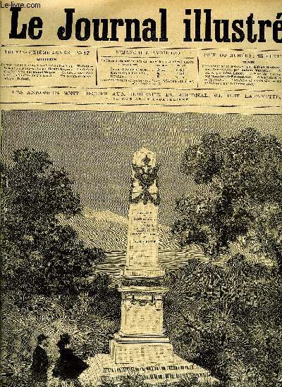 LE JOURNAL ILLUSTRE N 17 - Le monument de l'impratrice d'Autriche par Tofani, Le pont Alexandre III par Henri Meyer, Le Palais de l'lectricit par Henri Meyer, Le monument Pasteur, L'amiral de Cuverville, Un accident de cheval par Tofani, L'Hotel