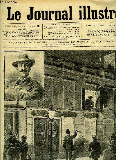 LE JOURNAL ILLUSTRE N 35 - La forteresse de la rue de Chabrol par Damblans, Le procs Dreyfus a Rennes : la chasse a l'homme par Damblans, L'apostrophe de la veuve du colonel Henry au juge Bertulus par Tofani, Le monument des trois instituteurs