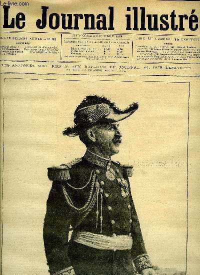 LE JOURNAL ILLUSTRE N 41 - M. Le gnral Delanne, L'accident de Maisons-Laffitte par Damblans, Une course de taureaux par des femmes par Tofani, Le triomphe de la Rpublique par Dalou, Ministrable par Auguste Deslinires, L'emprisonnement de Pauline