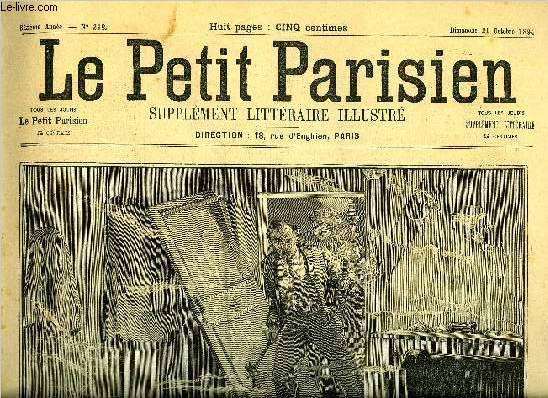 LE PETIT PARISIEN - SUPPLEMENT LITTERAIRE ILLUSTRE N 298 - Les drames de la misre, une mre qui se suicide avec ses cinq enfants, Fleur de jade par Jacques de Garches, Le beau Sergy par Auguste Faure, La charrette a boeufs par Victor Hugo, L'inconnue