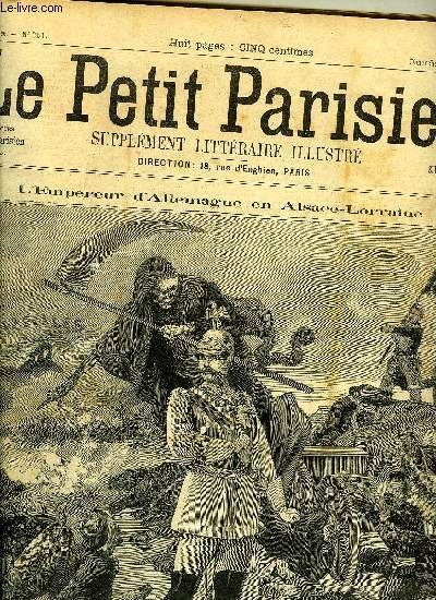 LE PETIT PARISIEN - SUPPLEMENT LITTERAIRE ILLUSTRE N 351 - Prs de la mort par Alfred Rgny, Pension de jeunes filles par Charles Foley, L'ile dserte par Paul Arne, L'enfant par Eugne Michel, Bellone par Armand Silvestre, La foret vierge par Sixte