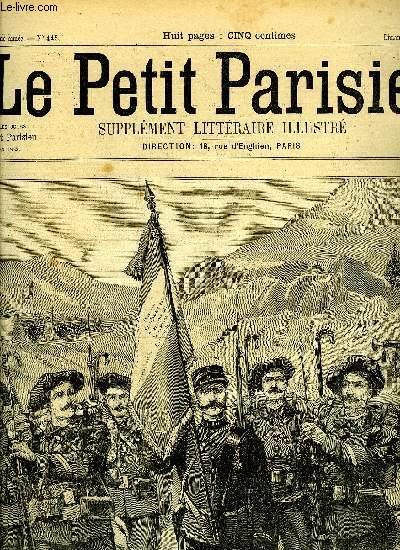 LE PETIT PARISIEN - SUPPLEMENT LITTERAIRE ILLUSTRE N 445 - Tout seul a la campagne par Michel Triveley, Le brul de Bazeilles par Jean des Gaules, Bouline et Bouline par Albert Ladvocat, La mche blanche par Aubry-Vzan, Patience d'amour par Paul Rouget