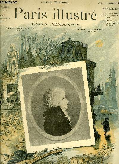 PARIS ILLUSTRE N 26 - Le centenaire de Don Juan de Mozart, composition de Fraipont, Les plaintes de la grosse caisse, Mozart et les maitres de l'cole franaise, Les derniers beaux jours au Luxembourg, aquarelle de Vogel, L'affaire Caffarem, Limouzin