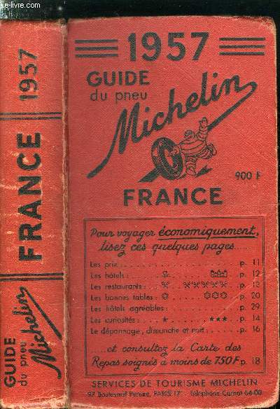 GUIDE DU PNEU MICHELIN 1957