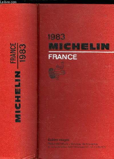 GUIDE MICHELIN FRANCE 1983