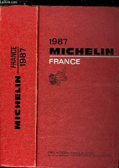 Guide Michelin France 1987