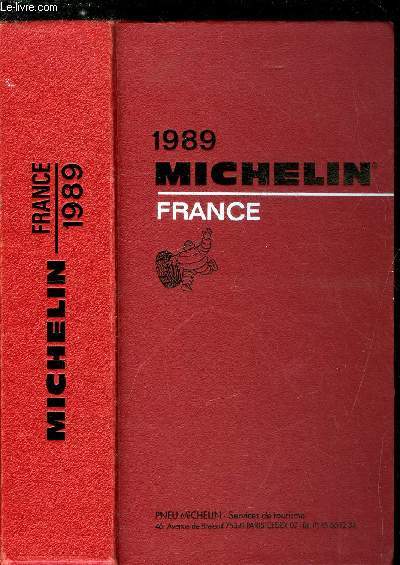 Guide Michelin France 1989